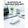 Bluetooth Kablosuz Wireless Mouse Şarjlı Sessiz Ergonomik 5000 DPI Fare