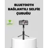 Bluetooth Selfie Çubuğu – 360° Dönebilen Başlık, Kablosuz Bağlantı