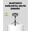 Bluetooth Selfie Çubuğu – 360° Dönebilen Başlık, Kablosuz Bağlantı