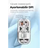 Bluetooth USB Çift Modlu Sessiz Mouse, Şeffaf Mıknatıslı Kapaklı, Type-C Şarjlı, DPI Ayarlı, Kablosuz 10m Çekim Mesafeli, Masaüstü Kısayol Tuşlu, Taşınabilir Şarjlı Mouse Turuncu