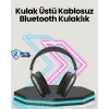 Bluetooth V5.0 Kablosuz Kulak Üstü Kulaklık | Katlanabilir Mikro USB Girişli