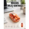 Bluetooth ve USB Destekli Kablosuz Şeffaf Mouse Sessiz Kullanım Yeni Nesil
