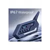 Bt62 Motosiklet Kask Kulaklığı Bluetooth Intercom 2 Intercom Bağlantılı
