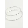 Burgulu Metal Halka Küpe 8-9-10 cm