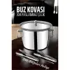 Buz Kovası 304 Paslanmaz Çelik ve Buz Maşası Seti Buz Termosu 721563