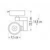 CATA CT 5333 Ledli Ray Spot 30W Beyaz Kasa 6400K Beyaz Işık