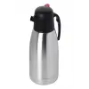 Çelik termos 2 litre gri renk 6 saat yalıtım süresi ile kamp ve mutfak kullanımı için