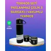 Çelik Termos Bardak Seti | 500 ml Kapasite Kaymaz Taban Hediye Kutulu
