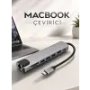 Çevirici Dönüştürücü Adaptör Macbook 3 In 1 Type-C To Hdmı USB 3.0