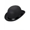 Charlie Chaplin Stil Yetişkin Şapkası – Siyah Melon Parti Şapkası