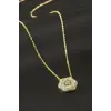 Çiçek Nazar Zirkon Taşlı Kolye