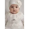 Çiçekli Araba Nakışlı Dantelli Tulum