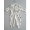 Çiçekli Araba Nakışlı Dantelli Tulum