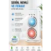 Çift Başlıklı Sprey Fan Nemlendirici Ve Renkli Led Işıklı Beyaz