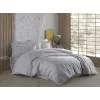 Çift Kişilik Poplin Premium Nakışlı Nev Diva Gri