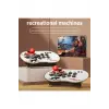 Çift kişilik retro joystickli beyaz oyun konsolu, 4K HD görüntü, oyun, bluetooth yok