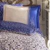 Çift Kişilik Saten Nev Leona Lacivert