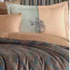 Çift Kişilik Saten Nev Lotus Bronz