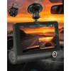 Çift Lens Araç Güvenlik Kamerası G Sensörlü Full HD