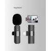 Çift Mikrofonlu Kablosuz Kayıt Seti iPhone Uyumlu Mini Mikrofon