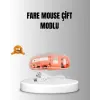 Çift Modlu Kablosuz Bluetooth 5.0 + 2.4GHz Mouse – 3 Cihaz Bağlantılı Hızlı Geçiş Düğmeli