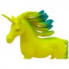 Çiftlik Hayvanları Serisi - Efsanevi Unicorn  cm - Sarı - Yeşil - 1 ADET
