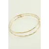 Çizgili Metal Halka Küpe 8-9-10 cm
