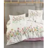 Clasy Ranforce Nevresim Takımı Çift Kişilik Roselin V1 Pembe