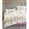 Clasy Ranforce Nevresim Takımı Çift Kişilik Roselin V1 Pembe