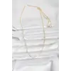 CM 14K Gold Renk Burgu Model 60 cm Kadın Kolye 5886
