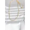 CM 14K Gold Renk Çizgi Lazer Model 60 cm Kadın Kolye