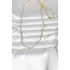 CM 14K Gold Renk Çizgi Lazer Model 60 cm Kadın Kolye 5886