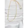 CM 14K Gold Renk Dolgun Zincir Model 60 cm Kadın Kolye
