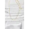 CM 14K Gold Renk Lazer Puntalı Model 60 cm Kadın Kolye 5886