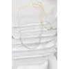 CM 14K Gold Renk Parçalı Topçuk Model 60 cm Kadın Kolye 5886