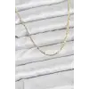 CM 14K Gold Renk Pirinç Lazer Model 60 cm Kadın Kolye