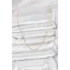 CM 14K Gold Renk Pirinç Lazer Model 60 cm Kadın Kolye