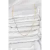 CM 14K Gold Renk Pirinç Lazer Model 60 cm Kadın Kolye 5886