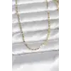 CM 14K Gold Renk Yassı Zincir Model 60 cm Kadın Kolye