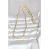 CM 14K Gold Renk Zincir Model 60 cm Kadın Kolye