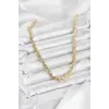 CM Burgu Model Gold Renk Pirinç 60 cm Kadın Kolye