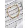 CM Singapur Model Zincir Gold Renk Kadın Bileklik