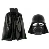 Çocuk Boy Yıldız Savaşları  Wars Darth Vader Maskesi Ve 90 Cm Pelerin Seti Siyah