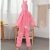 Çocuk Tavşan Kostümü Pembe Renk 4-5 Yaş 100 Cm Bx40