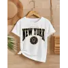 Çocuk Unisex Baskılı T-Shirt - Beyaz