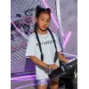Çocuk Unisex Baskılı T-Shirt - Beyaz