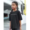 Çocuk Unisex Baskılı T-Shirt - Siyah