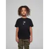 Çocuk Unisex Baskılı T-Shirt - Siyah