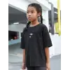 Çocuk Unisex Baskılı T-Shirt - Siyah