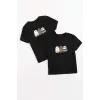 Çocuk Unisex Baskılı T-Shirt - Siyah